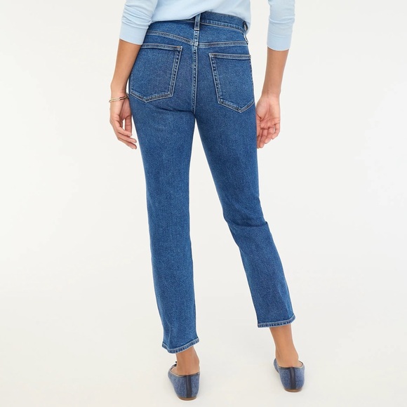 👖 J. Crew, Marina Wash Button-Through Essential Straight All-Day Stretch Jean - Picture 3 of 16